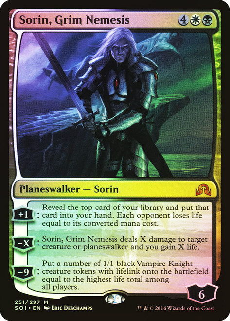 Sorin, Grim Nemesis\nShadows over Innistrad\nSingle\nMagic The Gathering