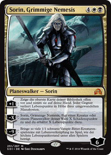 Sorin, Grim Nemesis
Shadows over Innistrad - German
Single
Magic The Gathering