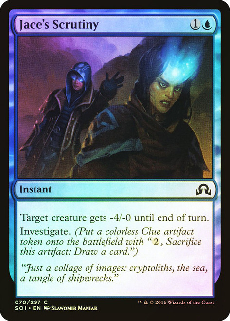 Jace's Scrutiny\nShadows over Innistrad\nSingle\nMagic The Gathering