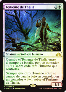Thalia's Lieutenant
Shadows over Innistrad (Foil) - Spanish
Single
Magic The Gathering