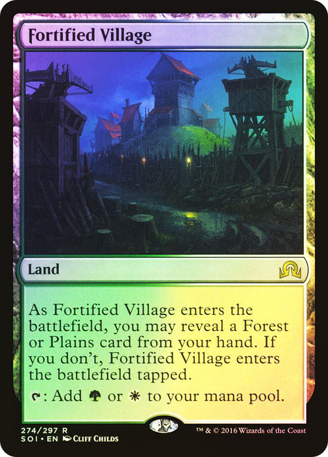 Fortified Village\nShadows over Innistrad\nSingle\nMagic The Gathering