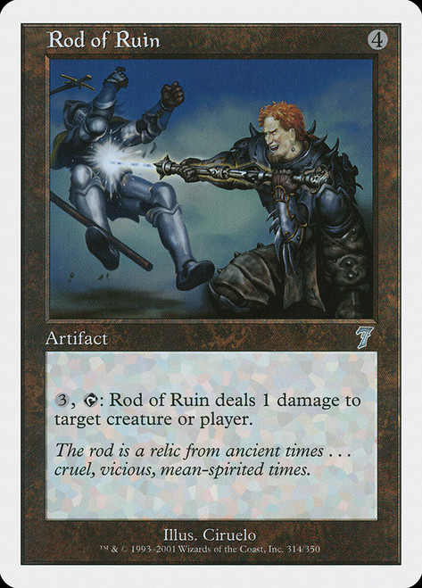 Rod of Ruin\n7th Edition\nSingle\nMagic The Gathering