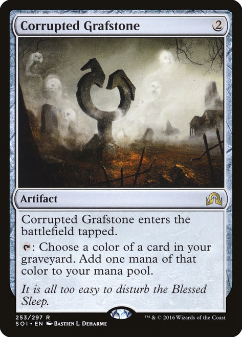 Corrupted Grafstone\nShadows over Innistrad\nSingle\nMagic The Gathering