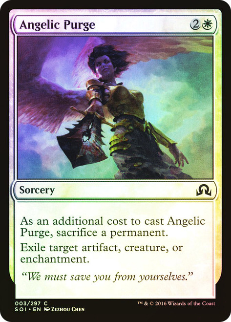 Angelic Purge\nShadows over Innistrad\nSingle\nMagic The Gathering