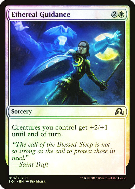 Ethereal Guidance\nShadows over Innistrad\nSingle\nMagic The Gathering