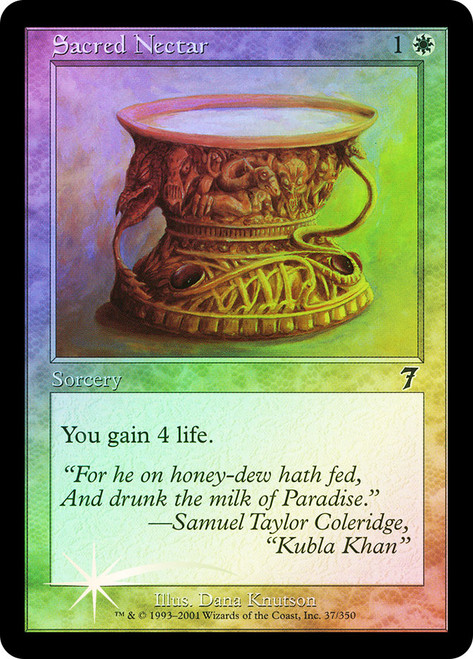 Sacred Nectar\n7th Edition\nSingle\nMagic The Gathering