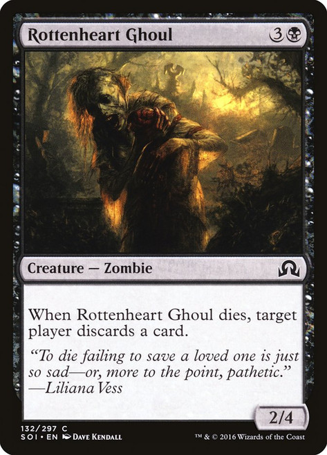 Rottenheart Ghoul\nShadows over Innistrad\nSingle\nMagic The Gathering