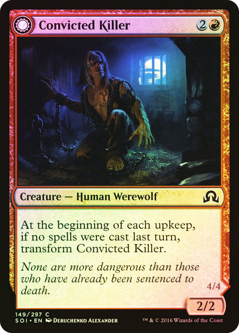 Convicted Killer // Branded Howler\nShadows over Innistrad\nSingle\nMagic The Gathering