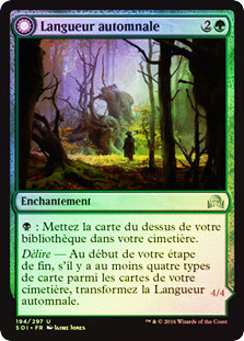 Autumnal Gloom // Ancient of the Equinox
Shadows over Innistrad - French
Single
Magic The Gathering