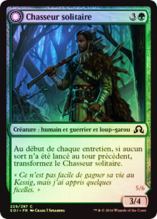 Solitary Hunter // One of the Pack
Shadows over Innistrad - French
Single
Magic The Gathering