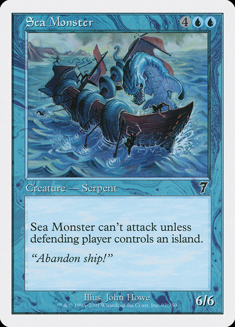 Sea Monster\n7th Edition\nSingle\nMagic The Gathering