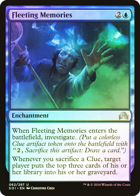 Fleeting Memories\nShadows over Innistrad\nSingle\nMagic The Gathering