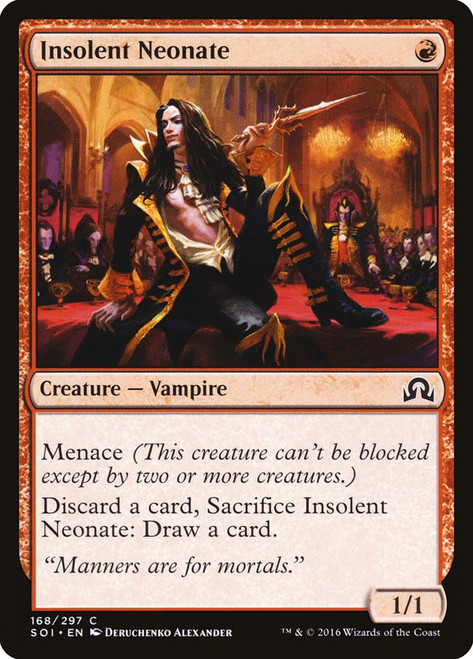 Insolent Neonate\nShadows over Innistrad\nSingle\nMagic The Gathering