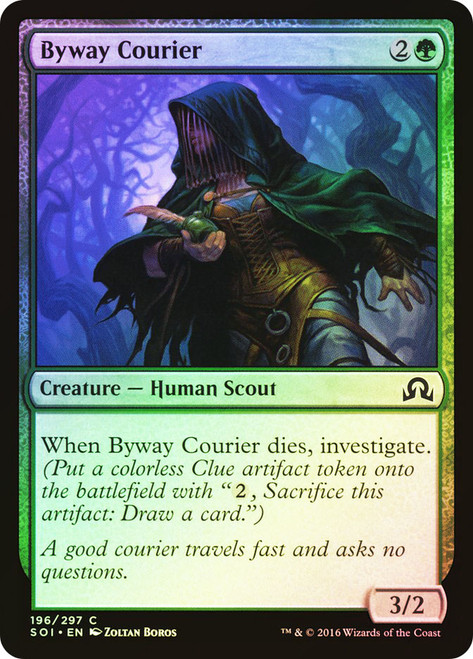 Byway Courier\nShadows over Innistrad\nSingle\nMagic The Gathering