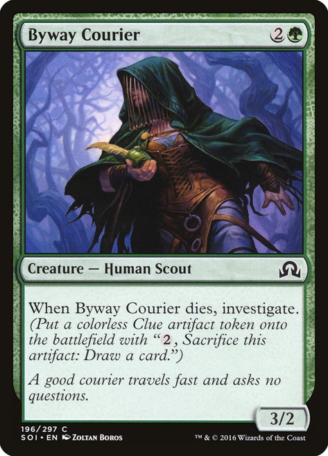 Byway Courier\nShadows over Innistrad\nSingle\nMagic The Gathering
