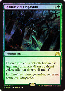 Cryptolith Rite
Shadows over Innistrad (Foil) - Italian
Single
Magic The Gathering