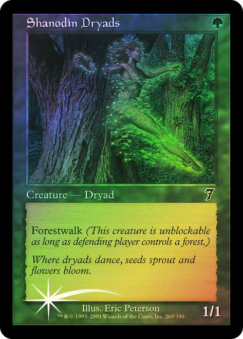 Shanodin Dryads\n7th Edition\nSingle\nMagic The Gathering