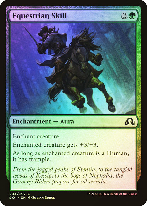 Equestrian Skill\nShadows over Innistrad\nSingle\nMagic The Gathering