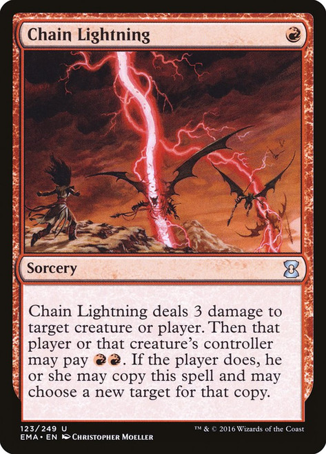 Chain Lightning\nEternal Masters\nSingle\nMagic The Gathering