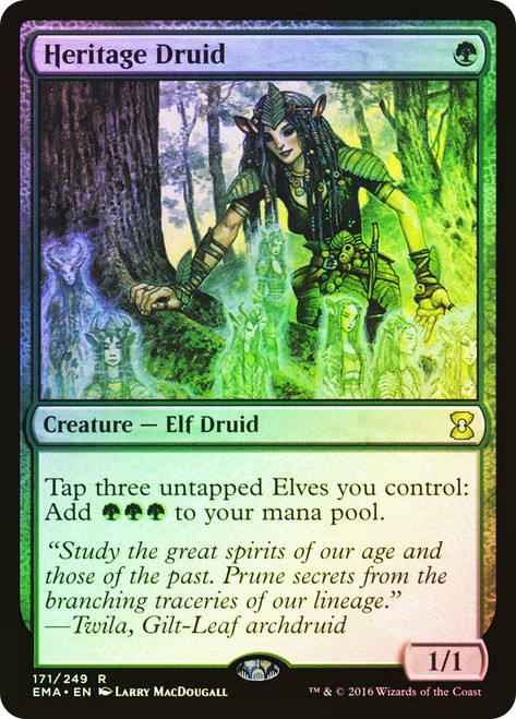 Heritage Druid\nEternal Masters\nSingle\nMagic The Gathering