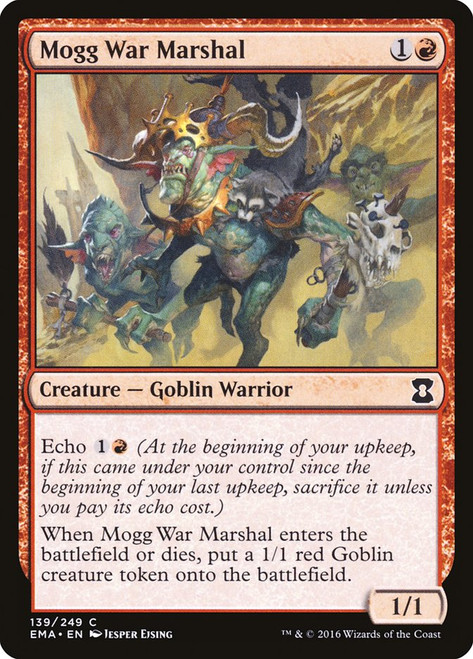 Mogg War Marshal\nEternal Masters\nSingle\nMagic The Gathering