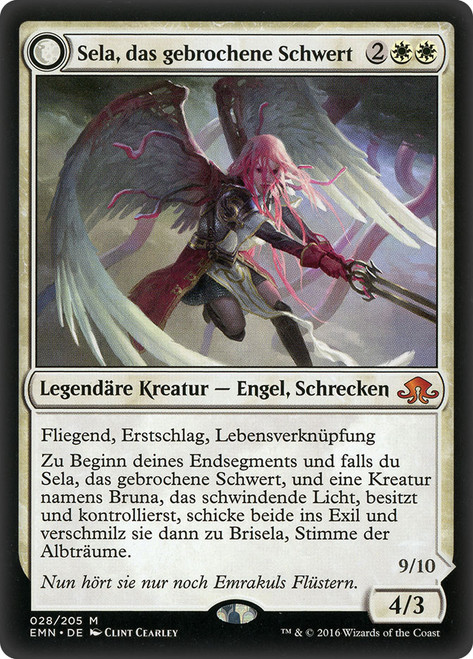 Gisela, the Broken Blade // Brisela, Voice of Nightmares (Top)
Eldritch Moon - German
Single
Magic The Gathering