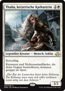 Thalia, Heretic Cathar
Eldritch Moon - German
Single
Magic The Gathering