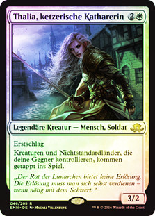 Thalia, Heretic Cathar
Eldritch Moon (Foil) - German
Single
Magic The Gathering