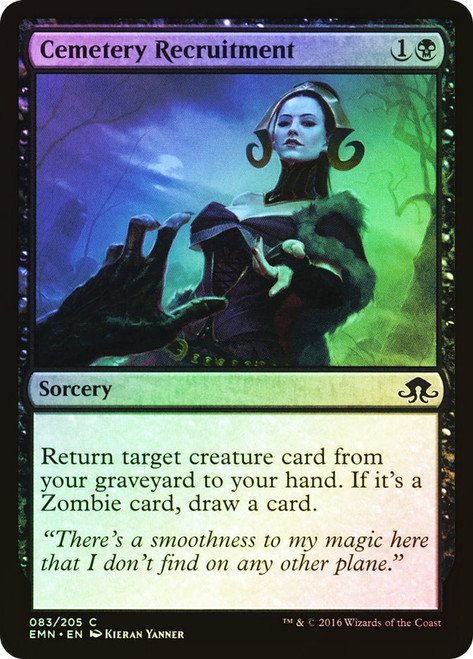 Cemetery Recruitment\nEldritch Moon\nSingle\nMagic The Gathering
