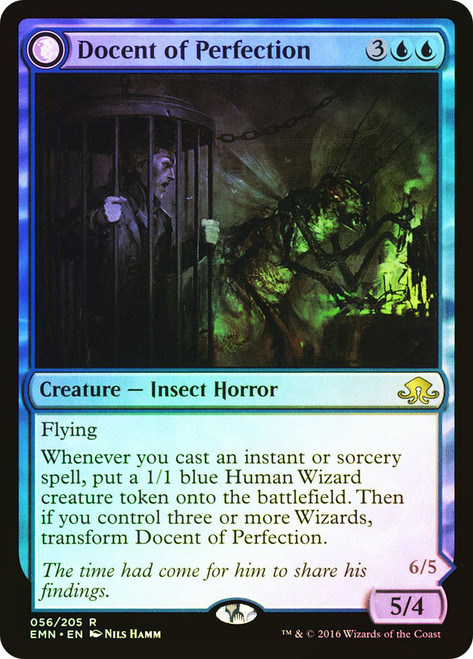 Docent of Perfection // Final Iteration\nEldritch Moon\nSingle\nMagic The Gathering