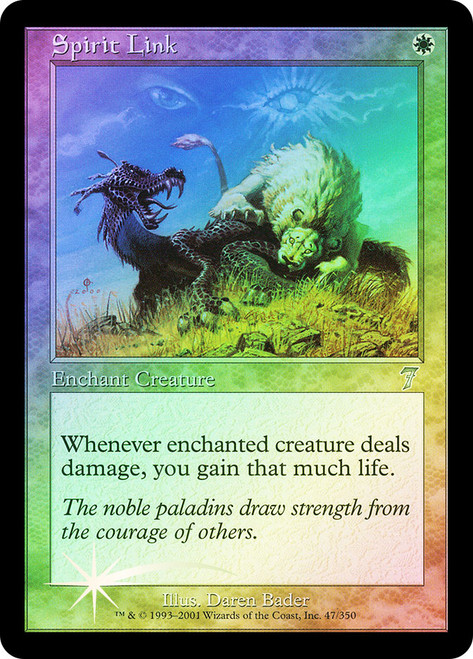 Spirit Link\n7th Edition\nSingle\nMagic The Gathering