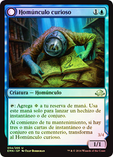 Curious Homunculus // Voracious Reader
Eldritch Moon - Spanish
Single
Magic The Gathering