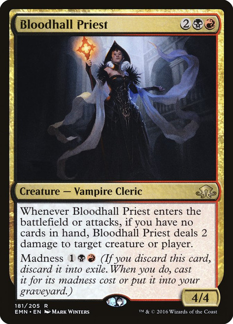 Bloodhall Priest\nEldritch Moon\nSingle\nMagic The Gathering