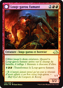 Smoldering Werewolf // Erupting Dreadwolf
Eldritch Moon - French
Single
Magic The Gathering