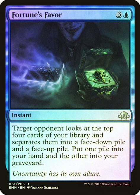 Fortune's Favor\nEldritch Moon\nSingle\nMagic The Gathering