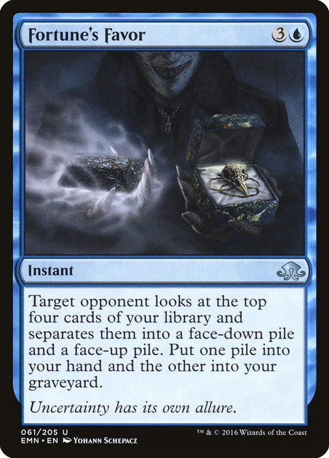 Fortune's Favor\nEldritch Moon\nSingle\nMagic The Gathering