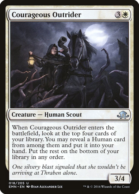 Courageous Outrider\nEldritch Moon\nSingle\nMagic The Gathering