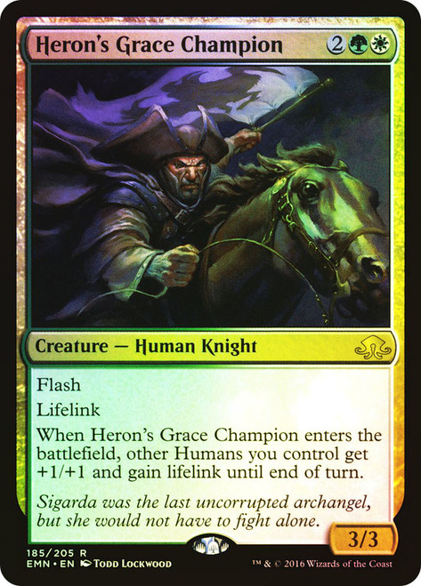 Heron's Grace Champion\nEldritch Moon\nSingle\nMagic The Gathering