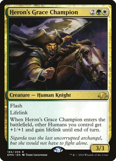 Heron's Grace Champion\nEldritch Moon\nSingle\nMagic The Gathering