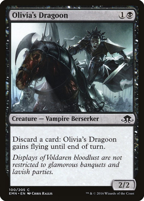 Olivia's Dragoon\nEldritch Moon\nSingle\nMagic The Gathering