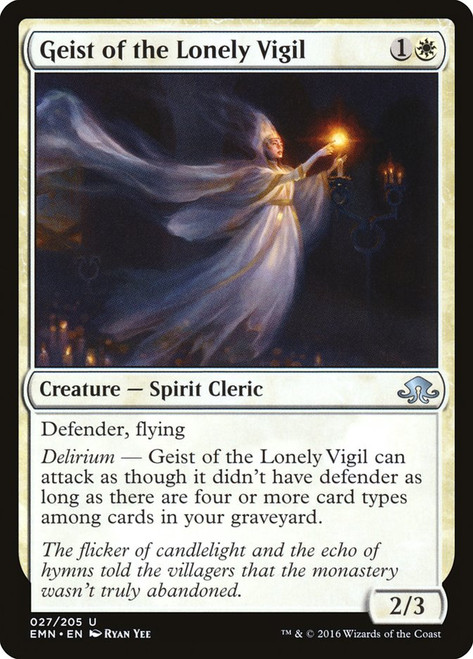 Geist of the Lonely Vigil\nEldritch Moon\nSingle\nMagic The Gathering