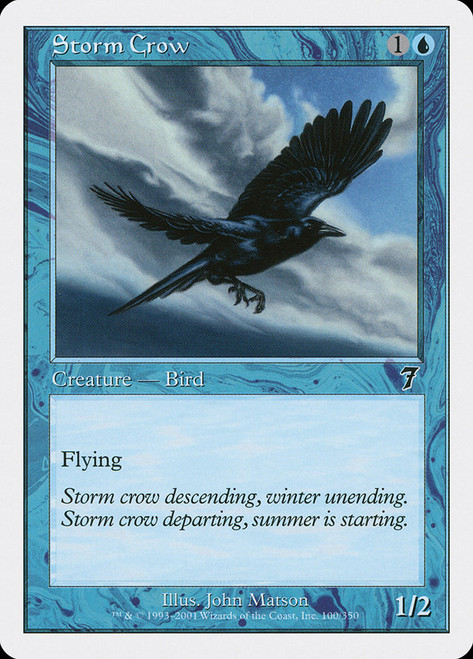Storm Crow\n7th Edition\nSingle\nMagic The Gathering