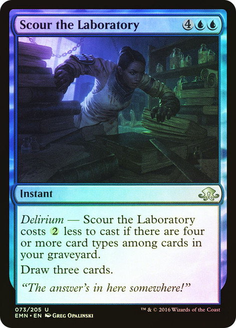 Scour the Laboratory\nEldritch Moon\nSingle\nMagic The Gathering