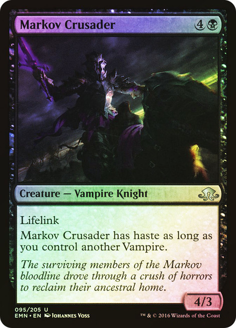 Markov Crusader\nEldritch Moon\nSingle\nMagic The Gathering