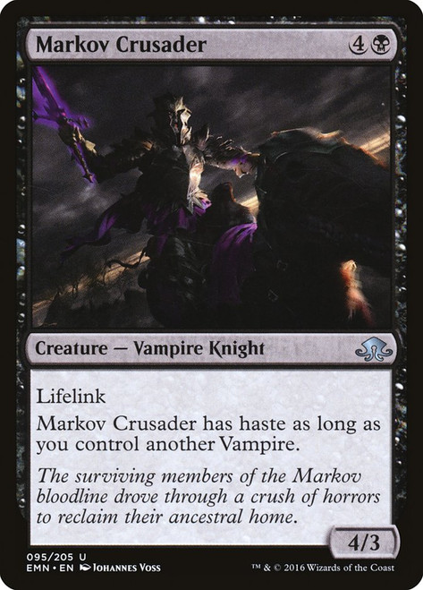 Markov Crusader\nEldritch Moon\nSingle\nMagic The Gathering