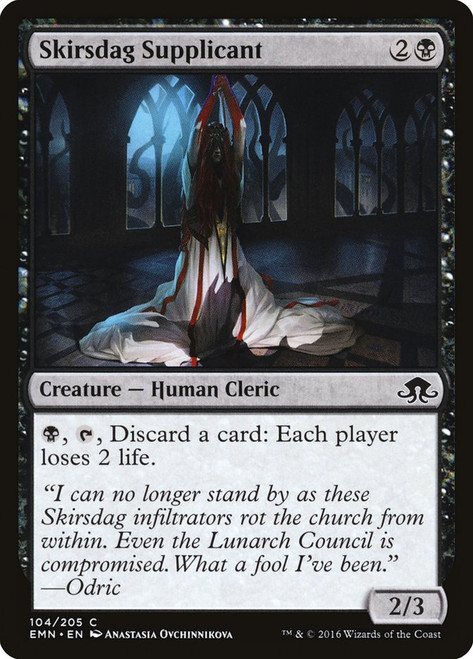Skirsdag Supplicant\nEldritch Moon\nSingle\nMagic The Gathering