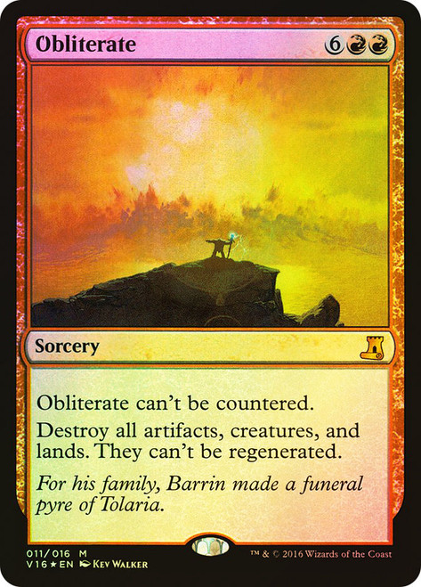 Obliterate\nFrom the Vault: Lore\nSingle\nMagic The Gathering