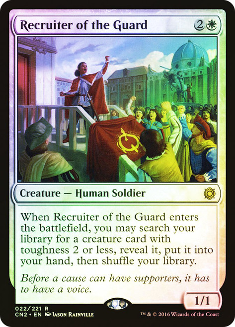 Recruiter of the Guard\nConspiracy: Take the Crown\nSingle\nMagic The Gathering