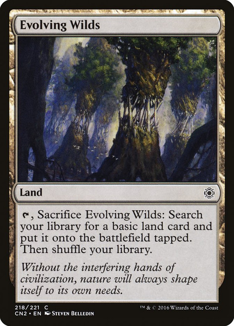 Evolving Wilds\nConspiracy: Take the Crown\nSingle\nMagic The Gathering