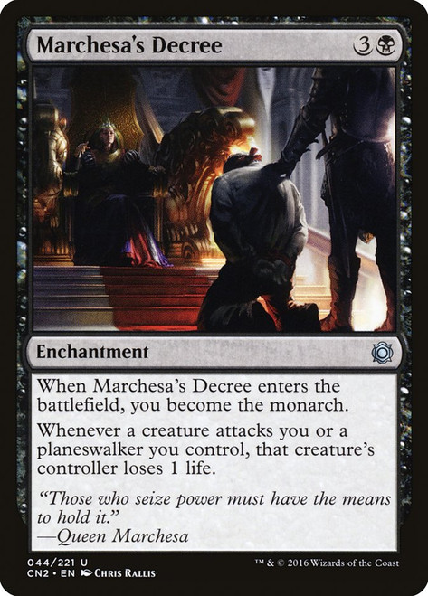 Marchesa's Decree\nConspiracy: Take the Crown\nSingle\nMagic The Gathering